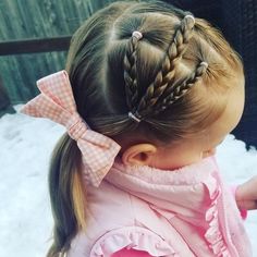 Easy Toddler Hairstyles, Toddler Hairstyles, Fabric Hair Bows