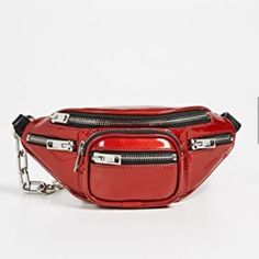 Nwt Rare Comes With Dust Bag This Bag Is Gorgeous And Such A Statement Piece! Sold Out. Luxury Red Bag With Zipper Pocket, Modern Red Bag With Zipper Pocket, Alexander Wang Bag, Alexander Wang, Statement Pieces, Crossbody Bags, Dust Bag, Alexander, Bag Lady