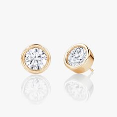 The Bezel Solitaire Studs combine vintage-inspired detail and modern appeal together for a look that’s timelessly elegant. Classic White Gold Earrings With Timeless Design, Classic White Gold Earrings, Timeless Yellow Gold Diamond Earrings For Formal Occasions, Formal 14k Gold Earrings With Timeless Design, 14k Gold Earrings For Anniversary With Timeless Design, Fine Jewelry Earrings For Anniversary With Timeless Design, Fine Jewelry Earrings With Timeless Design For Anniversary, Timeless Fine Jewelry Earrings For Anniversary, Luxury Yellow Gold Earrings With Bezel Setting