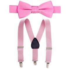 HOLDEM PREMIUM SUSPENDER AND BOW TIE SET: PERFECT FOR ANY OCCASION, UNIFORM, TUXEDOS, OR WEDDING AND RING BEARER OUTFITS: Would you like to save money and would like long-lasting suspenders and bow ties to dress yourself or your kids up for any type of occasion in style?  Instead of purchasing a suspender and separately a bow tie, here you have it all with our Suspender and Bow tie Set you will receive everything in one pack for a less price.  You can quickly and easily dress your kids up for we Ring Bearer Outfits, Pink Suspenders, Bearer Outfit, Kids Light