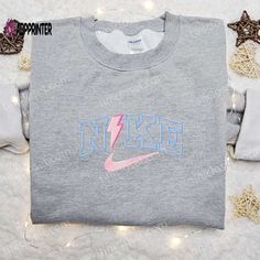 The Thunder x Nike Embroidered Sweatshirt is a perfect blend of style and comfort. Made with premium quality fabric, it Nike Cartoon, Disney Character Shirts, Nike Inspired, Best Family Gifts, Maroon Hoodie, Embroidered Shirts, Mike Wazowski, Best Valentine's Day Gifts, Heart Embroidery