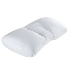 an image of a white pillow on a white background for use as a bed cushion