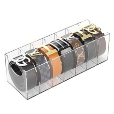 PRICES MAY VARY. 7 WIDE COMPARTMENTS: With each compartment measuring a long and wide 5.3”x2.1”, there is ample space to fit belts of various sizes and buckle styles. This wide design of the belt holder organizer also allows for easy placement and removal of items from the compartments. MULTI-FUNCTION: Made to fit more than just belts, as it can also be used to neatly organize ties, scarves, jewelry, and more! Its multifunctional design makes it a versatile addition to any closet, helping to kee Mens Belt Organizer, Organize Ties, Buckle Display Case, Belt Buckle Display, Buckle Display, Closet Storage Accessories, Organizer For Closet, Belt Storage, Belt Rack