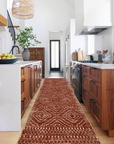 Amazon.com: Wonnitar Moroccan Runner Rug, Washable 2'6"x10' Long Runner Rug for Hallway, Boho Farmhouse Non-Skid Kitchen Bathroom Runner Soft Low Pile Carpet for Entryway Laundry Living Room (Brown,2" 6x10') : Home & Kitchen Terracotta Runner Rug, Long Rugs For Kitchen, Boho Kitchen Rug Ideas, Desert Kitchen Decor, Runner Rugs Hallway, Modern Kitchen Runner Rug, Kitchen With Rug, Western Boho Kitchen, Mexican Kitchen Decor Modern