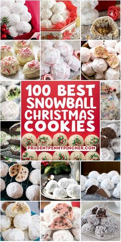 Melt-in-your-mouth snowball Christmas cookie recipes with flavors like peppermint mocha, gingerbread, and butter pecan for festive holiday treats. Snowball Christmas Cookies, Perfect Christmas Dessert, Christmas Abbott, Treats Christmas, Desserts Cookies, Snowball Cookies, Christmas Cookie Exchange, Christmas Candy Recipes