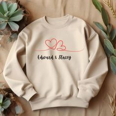 Custom Sweatshirt, Custom Valentine's Shirt, Couples Matching Shirts, Custom Shirt for Couples, Love Sweatshirt - Etsy Couples Matching Shirts, Couples Love, Love Sweatshirt, Matching Couple Shirts, Custom Sweatshirts, Couples Matching, Custom Shirt, Valentines Shirt, Branded Sweatshirts