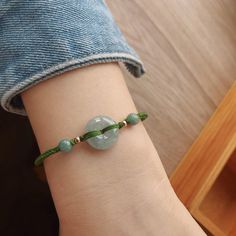 natual jade Green Jade Jewelry As A Gift, Green Jade Jewelry Gift, Elegant Aventurine Bracelet Jewelry, Aventurine Jewelry Gift, Elegant Aventurine Bracelet, Round Aventurine Jewelry Gift, Jade Jewelry For May Birthstone Gift, Spiritual Jade Bracelet Jewelry, Green Jade Spiritual Jewelry