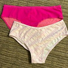 Victoria’s Secret Panty Bundle. Both Nwt, Never Been Worn. Dark Pink Is A Large Hiphugger. Lavender With “Pink” Is A Large Cheeky Panty. Victoria's Secret Pink Brief Bottoms, Victoria's Secret Stretch Bottoms, Victoria's Secret Stretch Long Pants, Victoria's Secret Pink Stretch Bottoms, Pink Stretch Bottoms By Victoria's Secret, Victoria's Secret Brief Bottoms For Loungewear, Vs Panty, Dark Pink, Women's Intimates