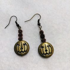 Pumpkin Earrings Halloween | Jewelry Dresser Diy, Pumpkin Beads, Pumpkin Bead, Earrings Halloween, Diy Dresser, Pumpkin Earrings, Jewelry Design Earrings, Dream Style, Halloween Earrings