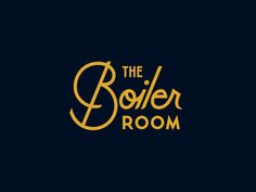 the boiler room logo on a dark background