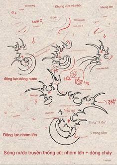 the instructions for how to draw dragon heads