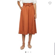 Ryegrass Midi Skirt, Knee Lenght High, 1 Pocket In Each Side, New, Never Worn With Tags, Size 2. Sierra Brown Color. Refer To Last Picture For More Detailed Information Original Price $80 Burnt Orange Tie, Faux Skirt, Broomstick Skirt, Utility Skirt, Orange Tie, Aline Skirt, Banana Republic Skirt, Lularoe Skirts, Flowy Skirt