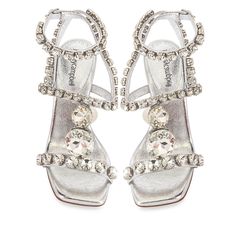 New In Box. Sold Out Everywhere. Very Hard To Find. Limited Edition Designer Silver Low Heel Heels, Designer Silver Heels For Events, Jeffrey Campbell Heels, Bow Boots, Ankle Strap Block Heel, Crystal Heels, Floral Heels, Ankle Strap Sandals Heels, T Strap Heels