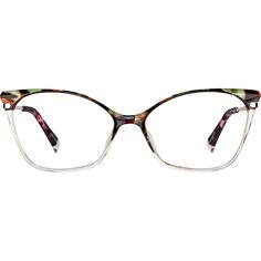 Make a simple statement in these streamlined cat-eye glasses. This eyeglasses features a glossy TR90 plastic eyeglasses front fitted with wave-patterned metal temples that are accented with specially designed acetate tips. This is a must-have for fashion lovers and comfort seekers. | Zenni Women's Cat-Eye Prescription Eyeglasses Pattern Mixed Stylish Eyeglasses For Women, Diamond Face Shape, Interesting Products, Eye Prescription, Stylish Eyeglasses, Rim Design, Diamond Face, Zenni Optical, Keke Palmer