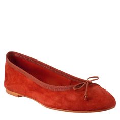 Woman's unlined brick red ballet flat

Suede
Unlined

Sole in microlite

Made in Italy

Composition:
 Upper: 100% Suede
 Bottom: Rubber and Leather
 Insole: 100% Leather Red Ballet Flats, Women's Ballet Flats, Light Brick, Womens Ballet Flats, Red Sole, Brick Red, Ballet Flat, Handmade Shoes, Womens Heels