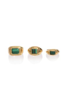 Large Ring 18K Gold By Gabriela Hearst Large Gold Ring, Small Ring, Gabriela Hearst, Malachite Stone, 18k Gold Ring, Large Ring, Small Rings, Pinky Ring, Gold Ring