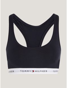 Tommy Hilfiger women's underwear. Presenting our bralette in lightweight and breathable stretch cotton for an assured, comfortable fit.  Material: 95% Regenerative Cotton, 5% Elastane. Seamless Cotton Sports Bra With Medium Support, Cotton Sports Bra With Light Support For Loungewear, Seamless Fitted Cotton Sports Bra, Fitted Seamless Cotton Sports Bra, Fitted Cotton Seamless Sports Bra, Medium Support Cotton Crop Top, Cotton Crop Top With Built-in Bra And Medium Support, Cotton Sports Bra With Medium Support For Loungewear, Cotton Medium Support Sports Bra For Loungewear