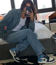 Obsidian 1s Outfit, Obsidian 1s, Obsidian Aesthetic, Jordan Obsidian, 1s Outfit, Jordan Outfits Womens, Jordan Outfit Women, Jordan 11 Outfit, Jordan 11 Outfit Women