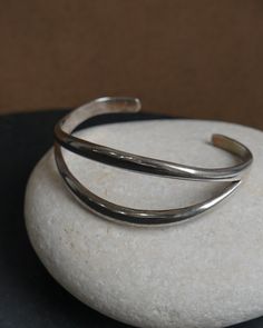 Sterling silver Approx. 2.25" inside, 1" open Made in Mexico Silver Bangle Bracelets, General Store, Silver Cuff Bracelet, Silver Cuff, Chain Pendants, Ring Bracelet, Vintage Accessories, Cuff Bracelet, Chains Necklace