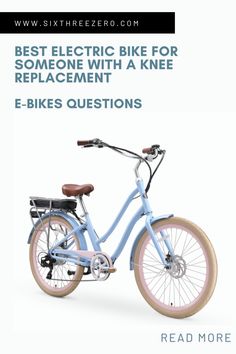 a blue bicycle with the words, why you should invest an electric bicycle in 2012