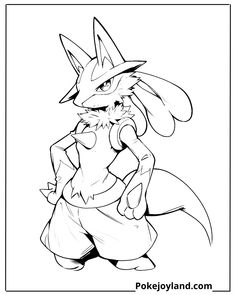 an image of a pokemon coloring pages