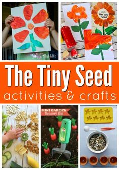 Tiny Seed Activities and Crafts!  A roundup of crafts and activities for preschool and toddlers that go along with the classic book The Tiny Seed! #booksandcrafts #preschool The Tiny Seed Craft, The Tiny Seed Activities, Story Time Activities, Tiny Seed Activities, Seed Activities, Eric Carle Activities, Seed Craft, Preschool Garden, Plant Activities