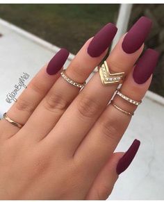 Matte nail inspo for Fall Quinceanera Nails, Colorful Nails, Trendy Nail Art, Prom Nails, Nailed It, Nail Arts, Matte Nails