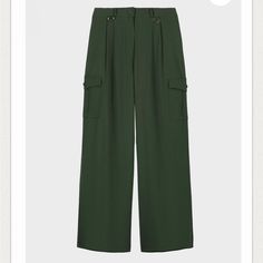 Questions? Leave A Comment Below! Pleated Pants, Wool Suit, Green Fashion, Wide Leg Trousers, Black Stripes, Cargo Pants, Pant Jumpsuit, Wide Leg, White And Black