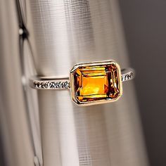 Beautifully Faceted Natural Citrine and Diamond Ring size 6.5 14k Yellow Gold 2.45 TCW Certified $2,650 221295 This is a Unique Custom Made Glamorous Piece of Jewelry!Nothing says, “I Love you” more than Diamonds and Pearls!This Citrine and Diamond ring has been Certified, Inspected, and Appraised by Gemological Appraisal LaboratoryGemological Appraisal Laboratory of America is a proud member of:- GIA Alumni Association- National Association of Jewelry Appraisers- International Consortium Gem-Testing Laboratories- Gemological Association of Great BritainTRUSTED SELLER SINCE 2002PLEASE SEE OUR HUNDREDS OF POSITIVE FEEDBACKS FROM OUR CLIENTSALL CERTIFICATIONS ARE DONE ACCORDING TO GIA STANDARDSPLEASE SEE ATTACHED CERTIFICATE AND APPRAISAL FOR DETAILSFREE PRIORITY SHIPPINGIf a video of this i Luxury Citrine Topaz Ring With Emerald Cut, Gold Emerald-cut Sapphire Ring With Gemstone Accents, Gold Sapphire Ring With Emerald Cut And Gemstone Accents, Wedding Jewelry With Yellow Sapphire And Gemstone Accents, Emerald Cut Gold Sapphire Ring With Gemstone Accents, Elegant Orange Rings With Gemstone Accents, Formal Orange Sterling Silver Rings, Luxury Orange Jewelry For Anniversary, Fine Jewelry Sapphire Ring With Citrine Accent Stones