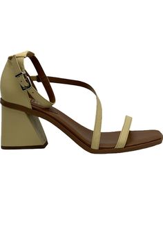 Beige Sandals With Stacked Low Heel, Beige Sandals With Reinforced Heel And Medium Width, Beige Sandals With Padded Heel And Medium Width, Beige Ankle Strap Block Heels With Padded Heel, Beige Sandals With Medium Width And Block Heel, Beige Synthetic Sandals With Square Toe, Beige Block Heels With Ankle Strap And Padded Heel, Medium Width Sandals With Reinforced Block Heel, Cream Ankle Strap Block Heels With Padded Heel