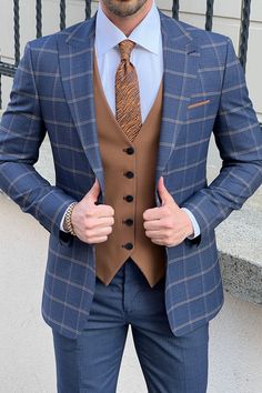 Navy Blue Suit Men Color Combinations, Suit Color Combinations, Pants Gift, Navy Blue Suit, Suit Material, Shirt Tie, Fashion Suits For Men, Jacket Vest, Suits For Sale