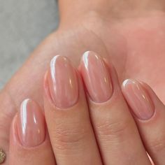 Check more at https://beautyfashionideas.com/bridal/17510/ Wedding Nails For Bride Natural Simple, Natural Chrome Nails Designs, New Mom Manicure Nail Ideas, Natural Bride Nails, Bridesmaid Nails Design, Wedding Chrome Nails For Bride, Classy Bride Nails, Short Classy Wedding Nails, Wedding Natural Nails