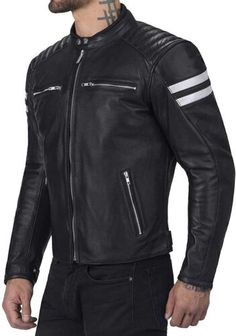 Moto Leather Jacket With Ykk Zipper, Long Sleeve Leather Jacket For Biker Events, Leather Biker Jacket With Long Sleeves And Ykk Zipper, Winter Leather Motorcycle Jacket With Ykk Zipper, Winter Leather Jacket With Ykk Zipper For Motorcycling, Long Sleeve Biker Jacket With Ykk Zipper For Motorcycling, Quilted Leather Jacket, Leather Jacket Zipper, Motorbike Jackets