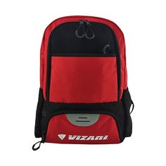 The Vizari 'Avila' Soccer Backpack is also great for other sports like Volleyball, Basketball, and most other sports where you need a backpack. Spacious enough to carry all of your gear and hold a ball. It comes with several outside hooks and clips to attach shoe bags and other accessories. Breathable pockets let you separate and air out your shoes and gear. The Avila Soccer Backpack is a high-quality backpack designed specifically for soccer enthusiasts. Constructed from a durable 600D Poly/Jacquard blend material, it offers excellent durability and long-lasting performance. The backpack features mesh pockets, providing breathable storage options for your accessories and essentials. The Avila Soccer Backpack includes separate compartments for holding size 5 balls and shoes. This allows fo Sporty Breathable Backpack For Sports, Red Functional Backpack For Outdoor Activities, Sporty Red Gym Bag, Breathable Sports Backpack, Practical Sports Backpack, Red Sports Backpack, Red Standard Backpack For Sports, Sporty Breathable Standard Backpack, Breathable Functional Sports Backpack