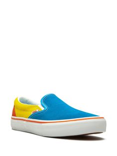 Vans Slip-On Pro "The Simpsons" Sneakers - Farfetch Slip-on Sports Sneakers With Rubber Toe Cap, Slip-on Sneakers With Rubber Toe Cap For Sports, Multicolor Sneakers With Vulcanized Sole For Skateboarding, Multicolor Vulcanized Sole Sneakers For Skateboarding, Skateboarding Slip-on Sneakers With Rubber Sole, Low-top Slip-on Skate Shoes With Vulcanized Sole, Slip-on Sneakers For Skateboarding With Rubber Sole, Multicolor Low-top Slip-ons With Rubber Sole, Slip-on Skate Shoes With Vulcanized Sole