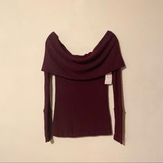 So Soft Ribbed Long Sleeve Top Featuring An Off-The-Shoulder Neckline That Folds Over. - Formfitting Style - Stretch Fit - Wide Foldover Neckline Ribbed Long Sleeve Top, Winter Clothing, Dream Clothes, Free People Tops, Long Sleeve Top, Off The Shoulder, Winter Outfits, Long Sleeve Tops, Sleeve Top