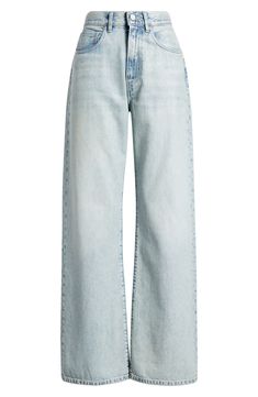 Cute Jeans Wide Leg, Flat Jeans, Fame Clothes, Demin Jeans, Light Color Jeans, Basic Girl Outfit, Wide Legged Jeans, Light Blue Pants, Muslim Women Fashion