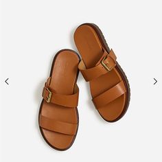 Nwot. Never Worn. Sold Out Online. Very Cute Sandals Just Have Not Reached For Them Since I Bought Them. Leather Industry, Madewell Shoes, Leather Slide Sandals, Cute Sandals, Leather Slides, Comfortable Sandals, Street Style Outfit, Sandals Summer, Bag Straps