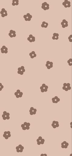 a brown flower pattern on a pink background