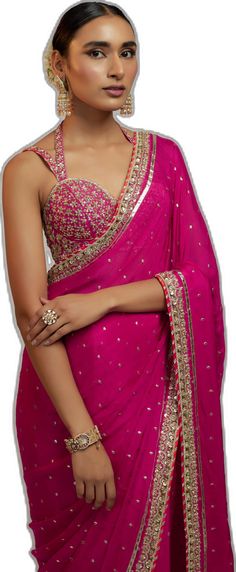 Elegant Pre-draped Kundan Saree For Party, Elegant Kundan Pre-draped Saree For Party, Elegant Pre-draped Saree With Kundan For Party, Elegant Designer Choli With Gota Work, Elegant Gota Work Choli For Festive Season, Elegant Navratri Choli With Gota Work, Elegant Gota Work Choli For Navratri, Elegant Gota Work Choli For Diwali, Elegant Choli With Gota Work For Diwali