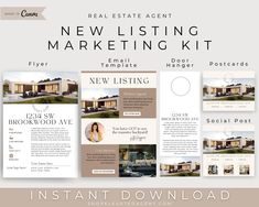 the real estate agent's new listing marketing kit