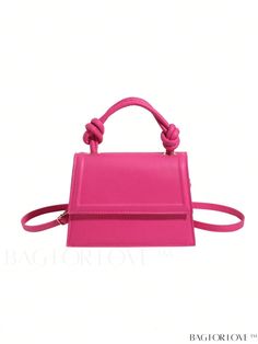 BagForLove - Adjustable Strap Pink PU Mini Square Bag with Snap Button Closure Pink Satchel With Hasp Closure, Trendy Rectangular Bag With Snap Closure, Trendy Rectangular Satchel With Snap Closure, Casual Pink Satchel For Gift, Pink Shoulder Bag With Snap Closure For Daily Use, Pink Crossbody Shoulder Bag With Snap Closure, Pink Shoulder Bag With Snap Closure, Pink Rectangular Satchel With Hasp Closure, Pink Rectangular Shoulder Bag With Hasp Closure