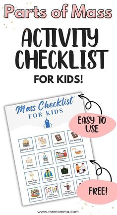 the printable activity checklist for kids with instructions to help them learn how to use it