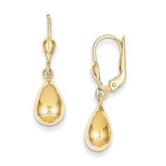 Teardrop Earrings in 14K Gold|Zales Formal Teardrop Pendant Drop Earrings, Elegant Yellow Gold Teardrop Earrings With Ear Wire, Yellow Gold Polished Teardrop Earrings, Classic 14k Gold Teardrop Earrings, Elegant Yellow Gold Teardrop Pendant Earrings, Gold Teardrop Dangle Earrings With Polished Finish, 14k Gold Teardrop Earrings, Yellow Gold Teardrop Drop Earrings, Classic Polished Dangle Earrings