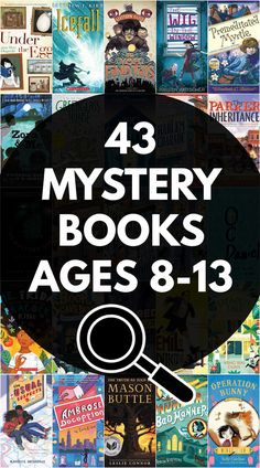 the cover of 43 mystery books ages 8 - 13