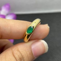 10k 14k 18k Solid Gold Unique Bold Chunky Ring, Statement Ring, Oval Cut Emerald Ring, Lab Emerald Ring, East to West Setting Oval Emerald Ring, Bold Dome Ring, Oval Emerald Dome Band, Rings for Women, OneSoulJewellery * Center Stone Details: - ↣Stone- Synthetic Emerald ↣Shape - Oval ↣Weight- 0.50 CT Approx. ↣Dimensions- 6 MM*4 MM Approx. ↣Color- Dark Green ↣Clarity- VVS/VVS1 ↣Cut- Excellent ↣Making Process - Handmade by Skilled Craftsmen. Note- All the Product have excellent Sparkle Camera does Gold Emerald Ring With Bezel Setting In Oval Shape, Gold Emerald Oval Cabochon Ring, Gold Emerald Ring With Oval Cabochon, Gold Oval Emerald Ring With Bezel Setting, Gold Oval Emerald Gemstone Ring, Gold Emerald Ring With Oval Gemstone, Gold Emerald Ring For May Birthstone, Oval Shape, Gold Oval Cabochon Birthstone Ring With Bezel Setting, Anniversary Emerald Cabochon Ring