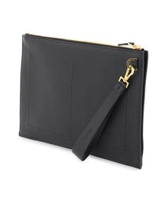 Tom Ford Leather Flat Pouch | italist Modern Rectangular Pouch For Office, Modern Rectangular Office Pouch, Rectangular Clutch With Removable Pouch For Work, Rectangular Workwear Clutch With Removable Pouch, Modern Leather Shoulder Bag With Zipper Pouch, Luxury Leather Bag With Zipper Pouch, Modern Leather Clutch For Work, Elegant Leather Clutch With Zipper Pouch, Formal Leather Clutch With Zipper Closure