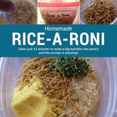 rice - a - ron takes just 15 minutes to make a big batch for the pantry and the savings is amazing