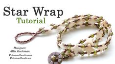 the star wrap bracelet is made with beads