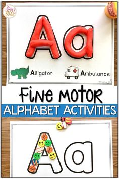 the letter a is for fine motor alphabet activities